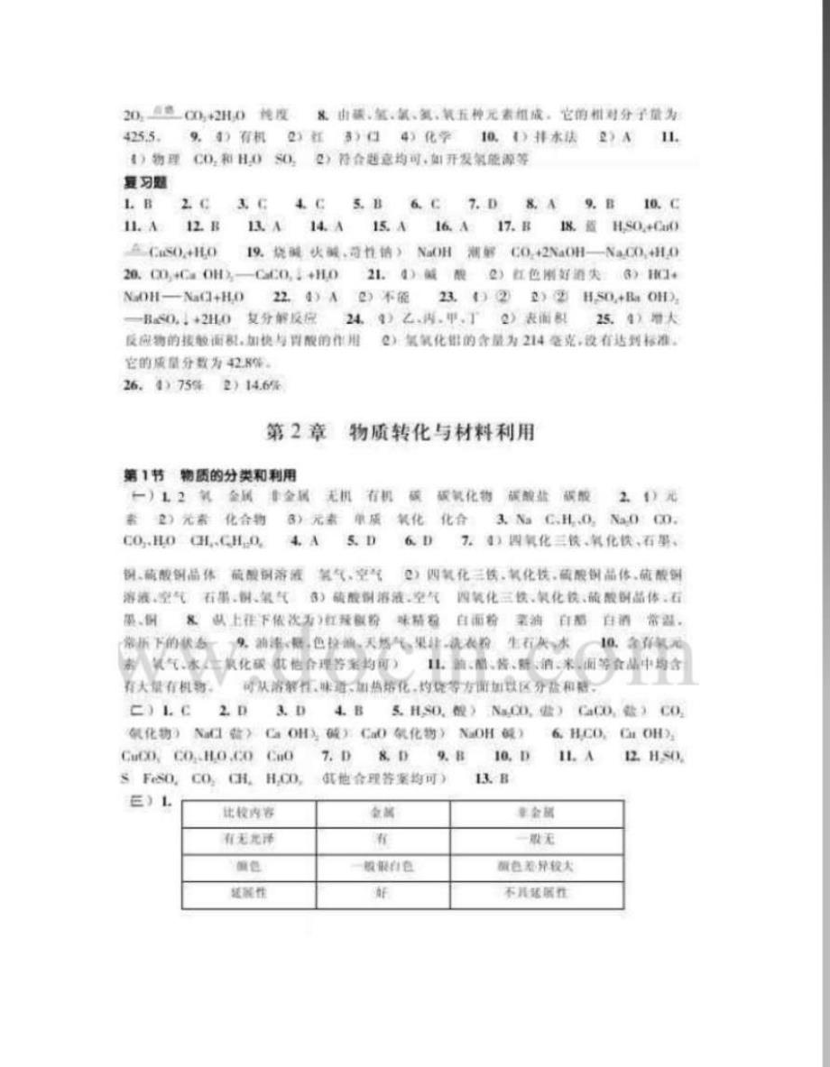 浙教版科学作业本答案3490144_第3页