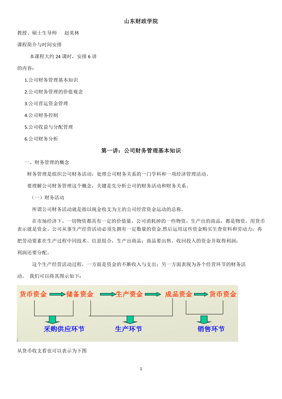 财务管理基础知识会计继续教育课件_第1页