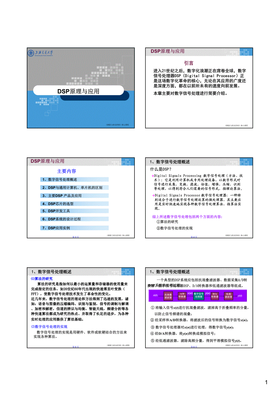 dsp原理及应用_第1页