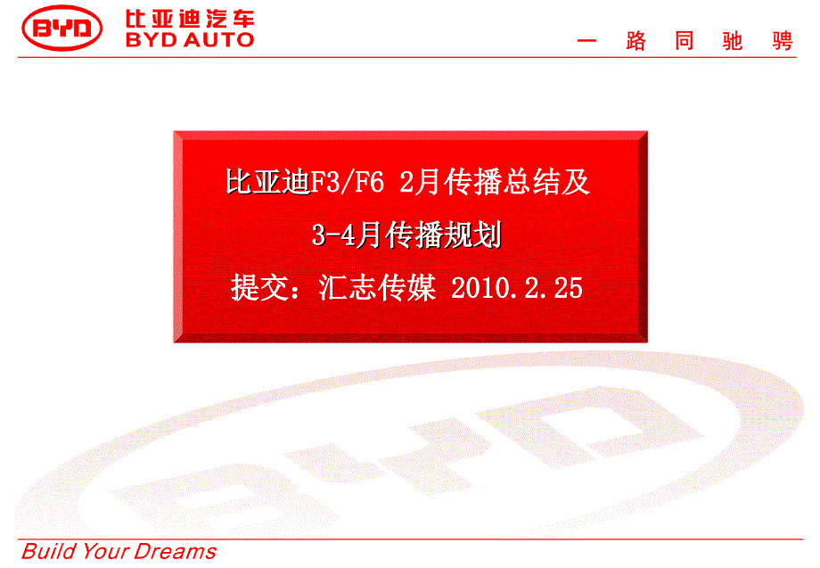 比亚迪f3、f6月度传播总结及3-4月规划_第1页