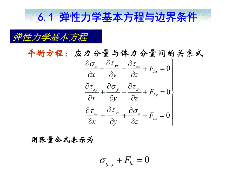 弹性力学第6章—弹性力学问题的建立与基本解法_第3页