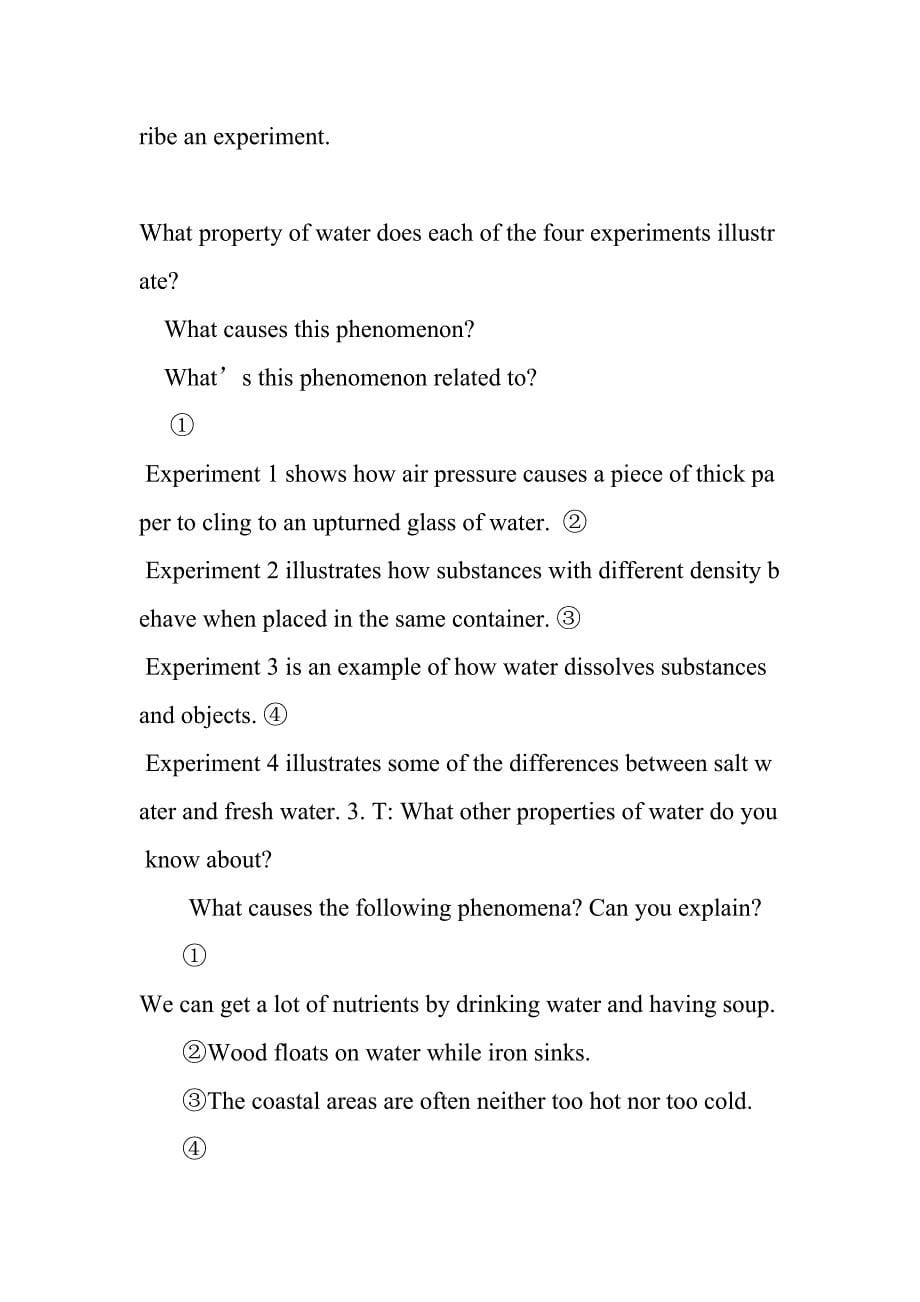 高二下英语：unit 13 the properties of water教案_第5页