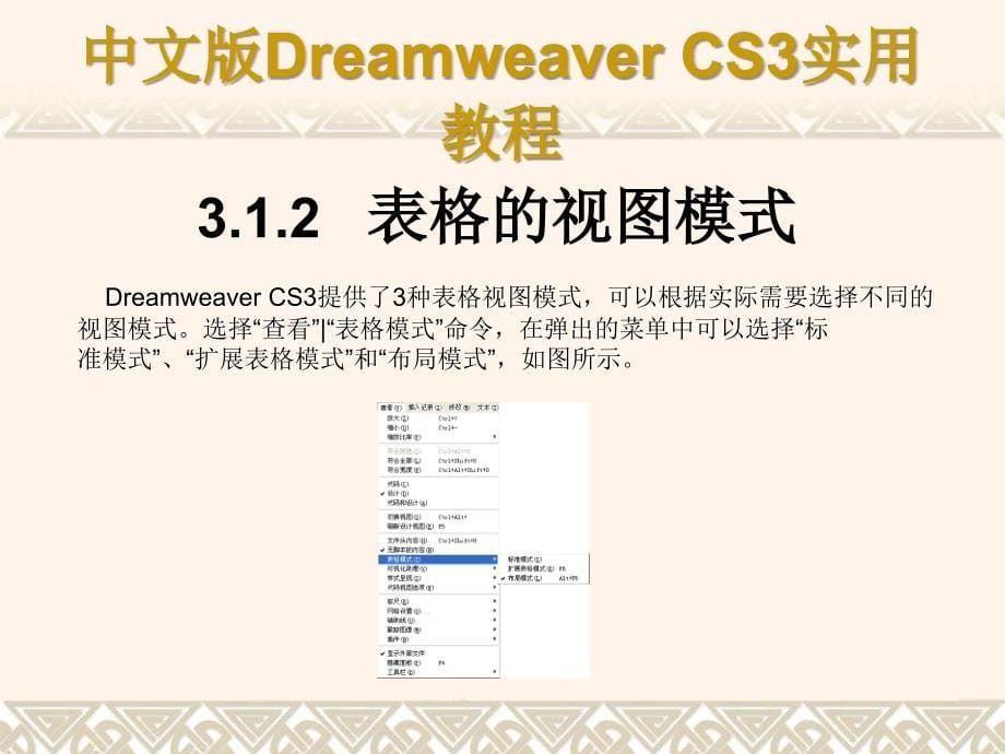 《中文版Dreamweaver_CS3网页制作实用教程》课件第3章_第5页