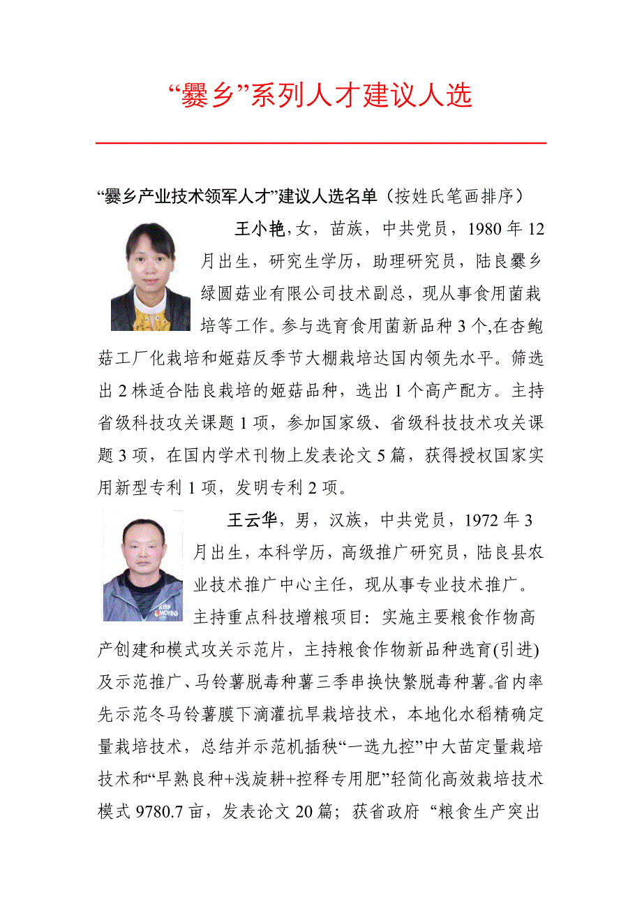 爨乡系列人才建议人选_第1页