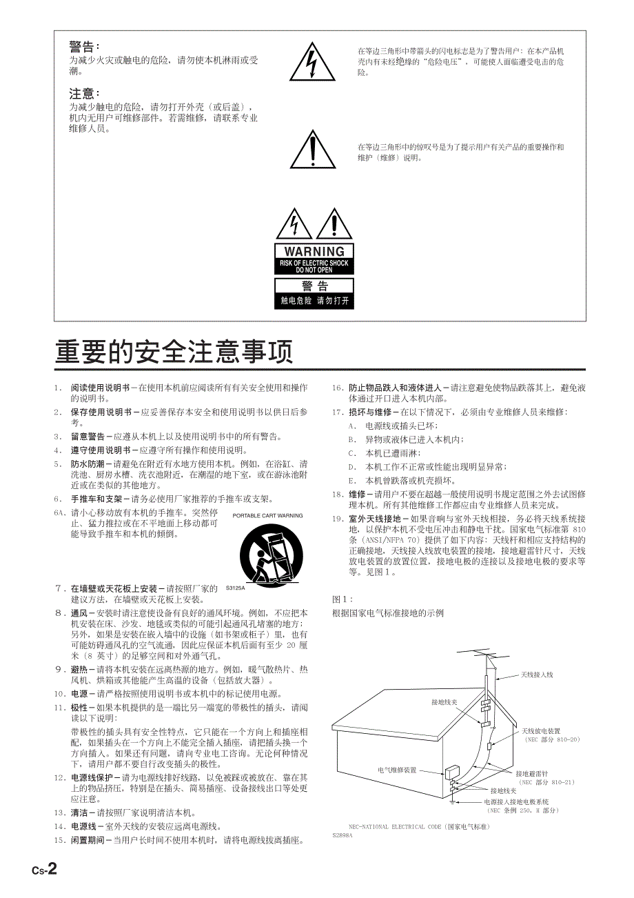 安桥frn3x台式组合音响使用说明说_第2页