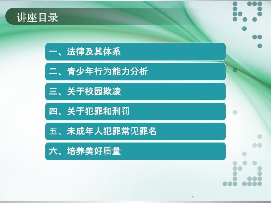 青少年法制教育讲座课件_第5页