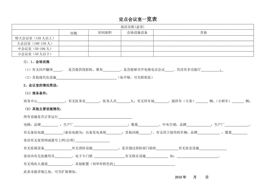 定点会议室一览表_第1页