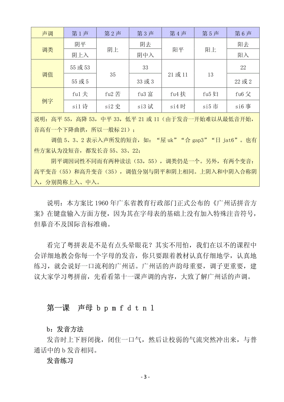 粤语入门速成班(基础篇)_粤拼版_第3页