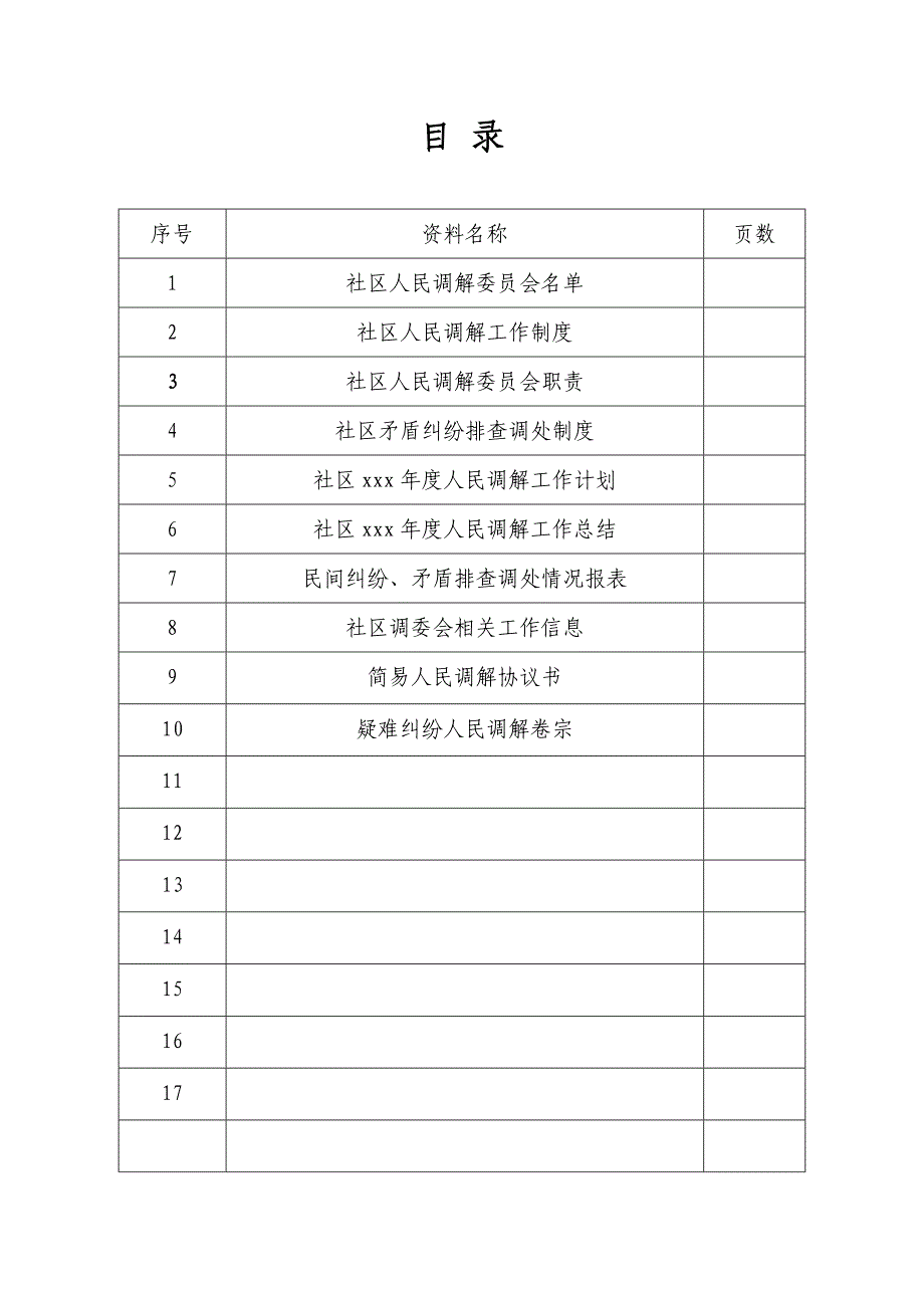 社区人民调解工作台账_第2页