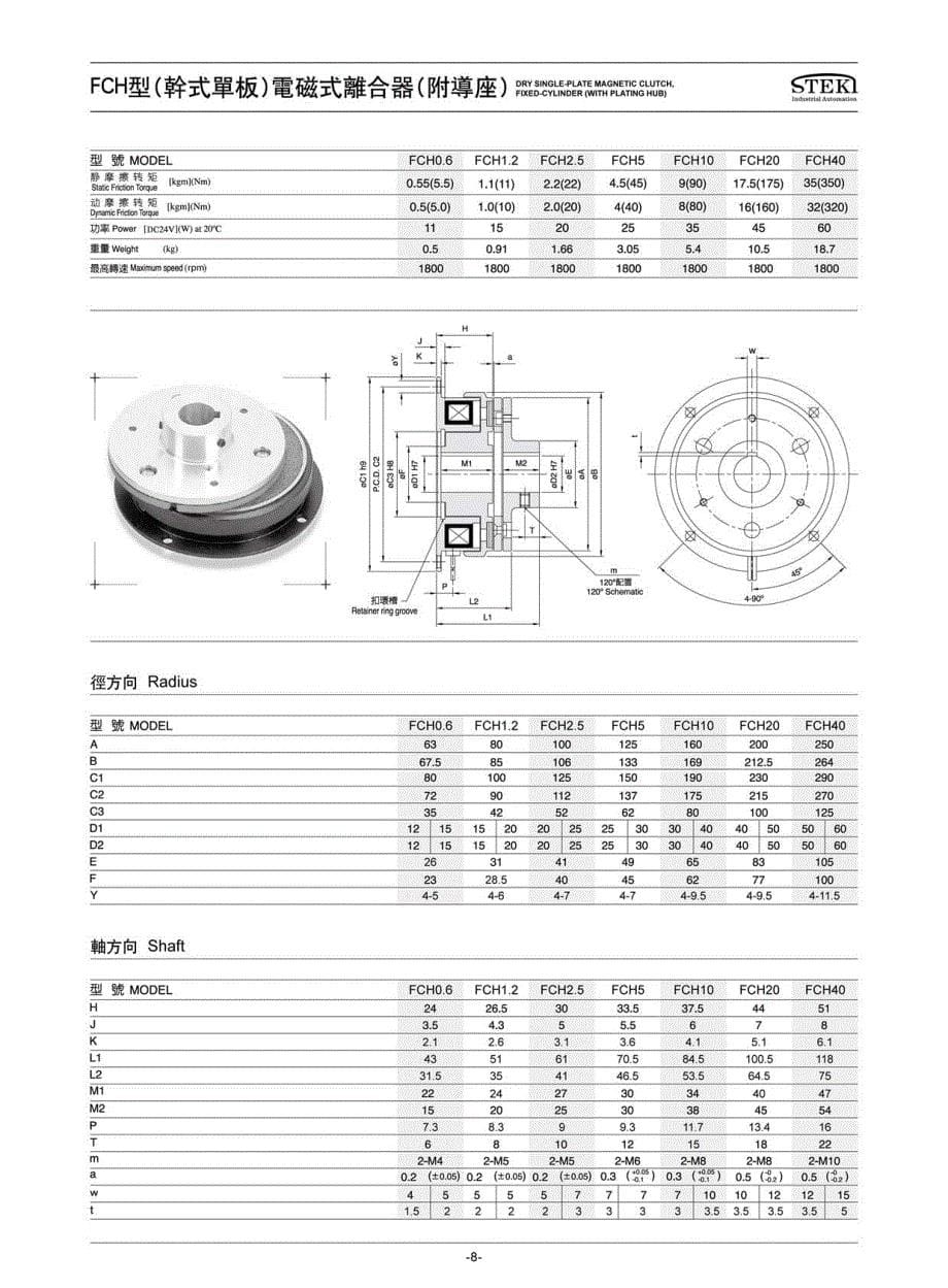 干式单板电磁制动器工作原理及安装尺寸_第5页