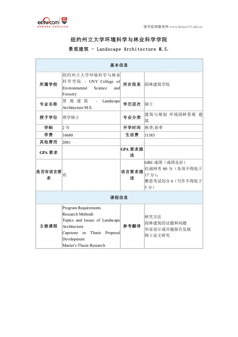 纽约州立大学环境科学与林业科学学院景观建筑硕士_第1页