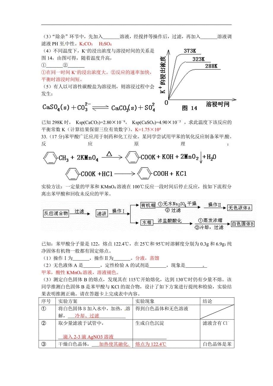 2012年广东高考化学试题及答案解析_第5页