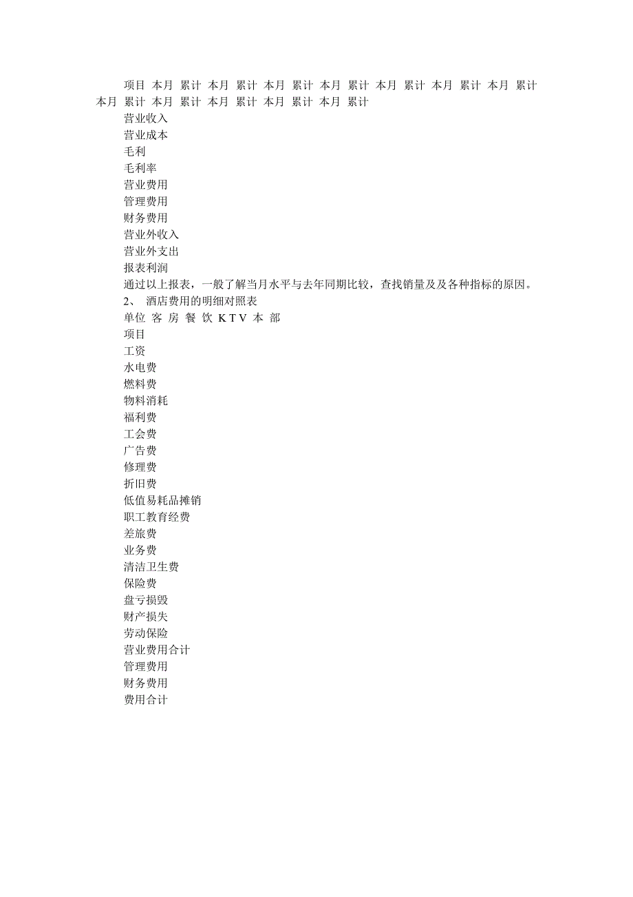 酒店财务分析说明_第2页