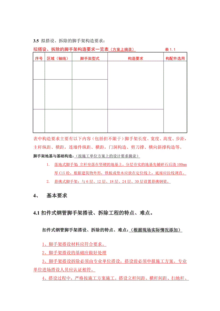 建筑工程工序监理交底指导文件悬挑架及钢管脚手架交底_第2页