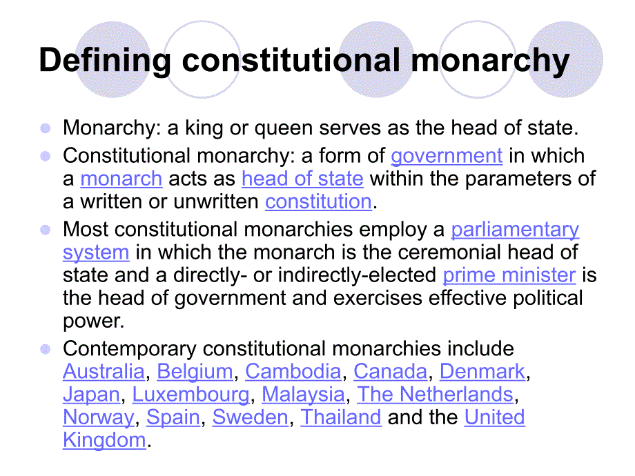 Chapter 2 The Constitutional Monarchy in Great BritainContemporary British Culture and Society 英国社会与文化 教学课件_第3页