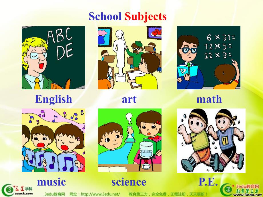 七年级英语My favorite subject is science课件_第2页