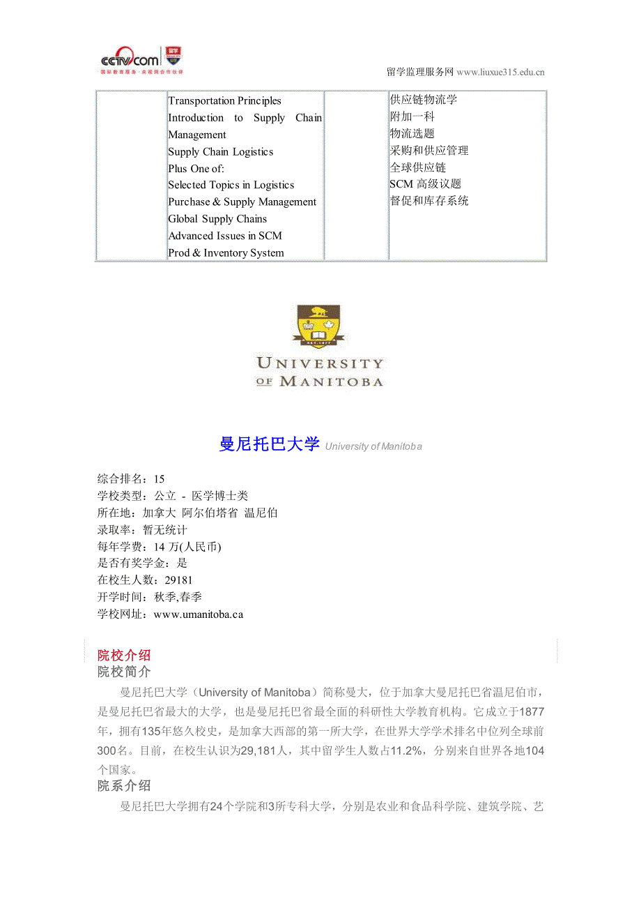 曼尼托巴大学物流和供应链管理本科专业_第2页