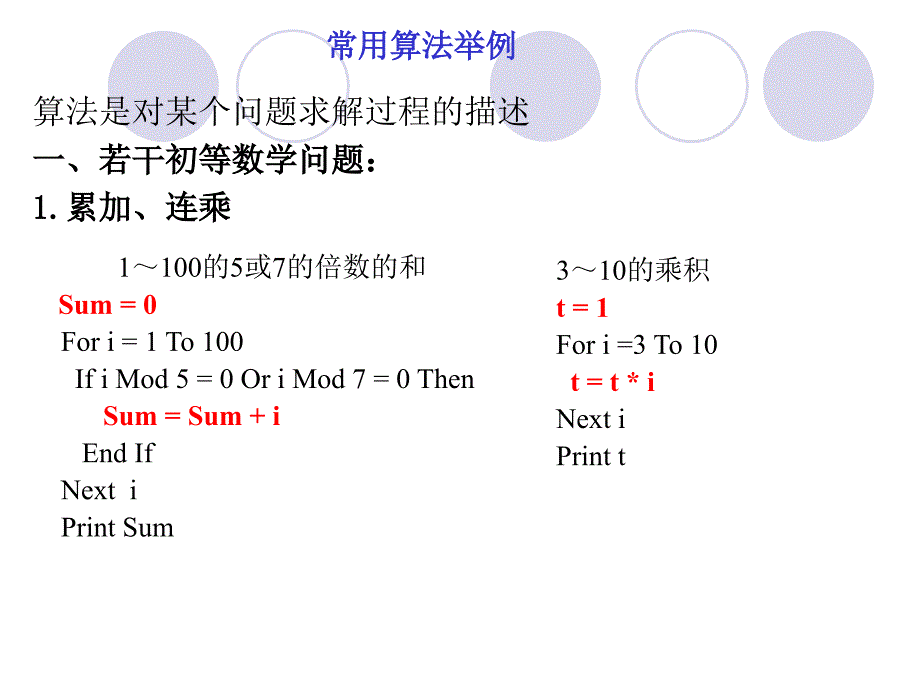 常用算法及调试方法_第1页