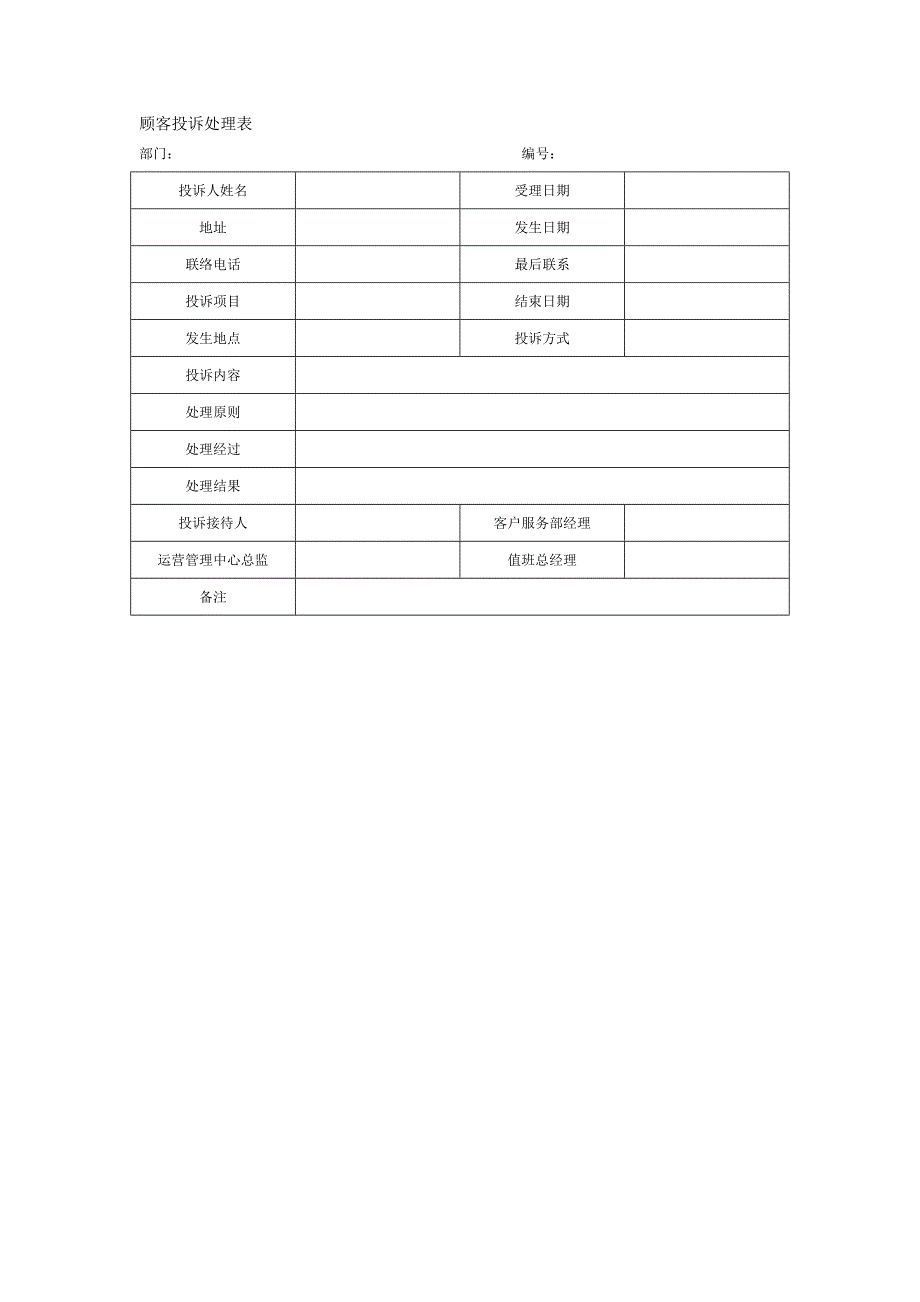 顾客投诉反馈处理机制_第1页