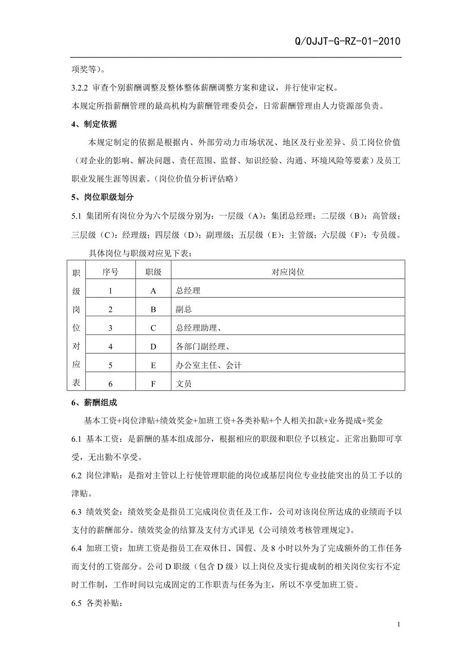 公司薪酬管理制度doc_第2页