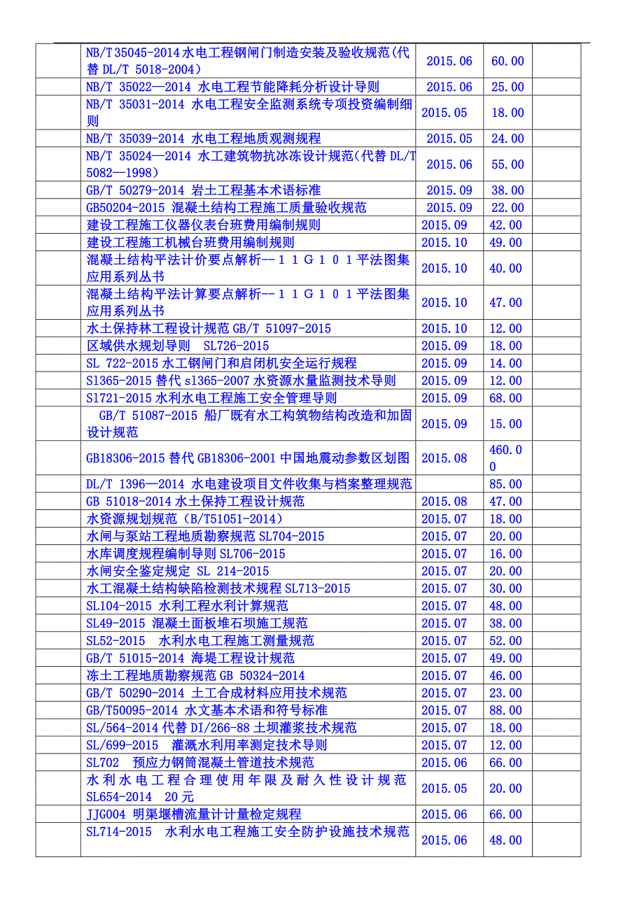 水利水电2014-2016年1月份 新标准(4)_第2页