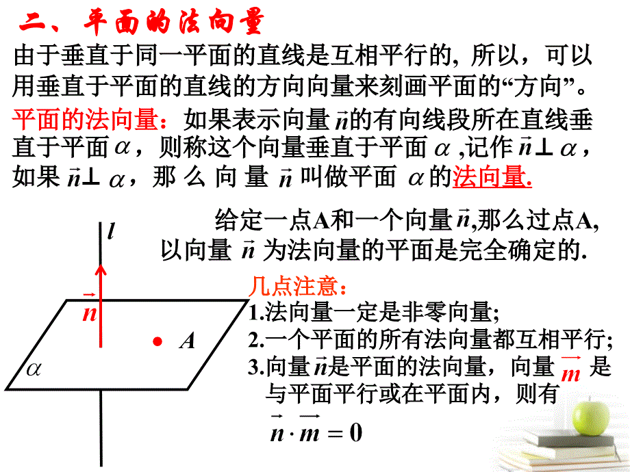 《立体几何中的向量》直线的方向向量和平面的法向量_第4页