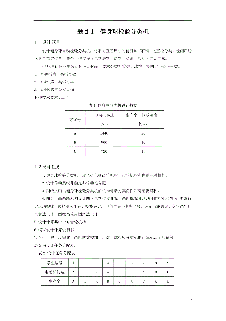 机械原理课程设计题目(新)_第3页