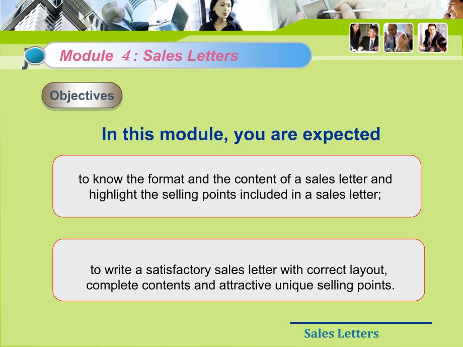 商务英语课件4-3 sales letters销售函_第1页