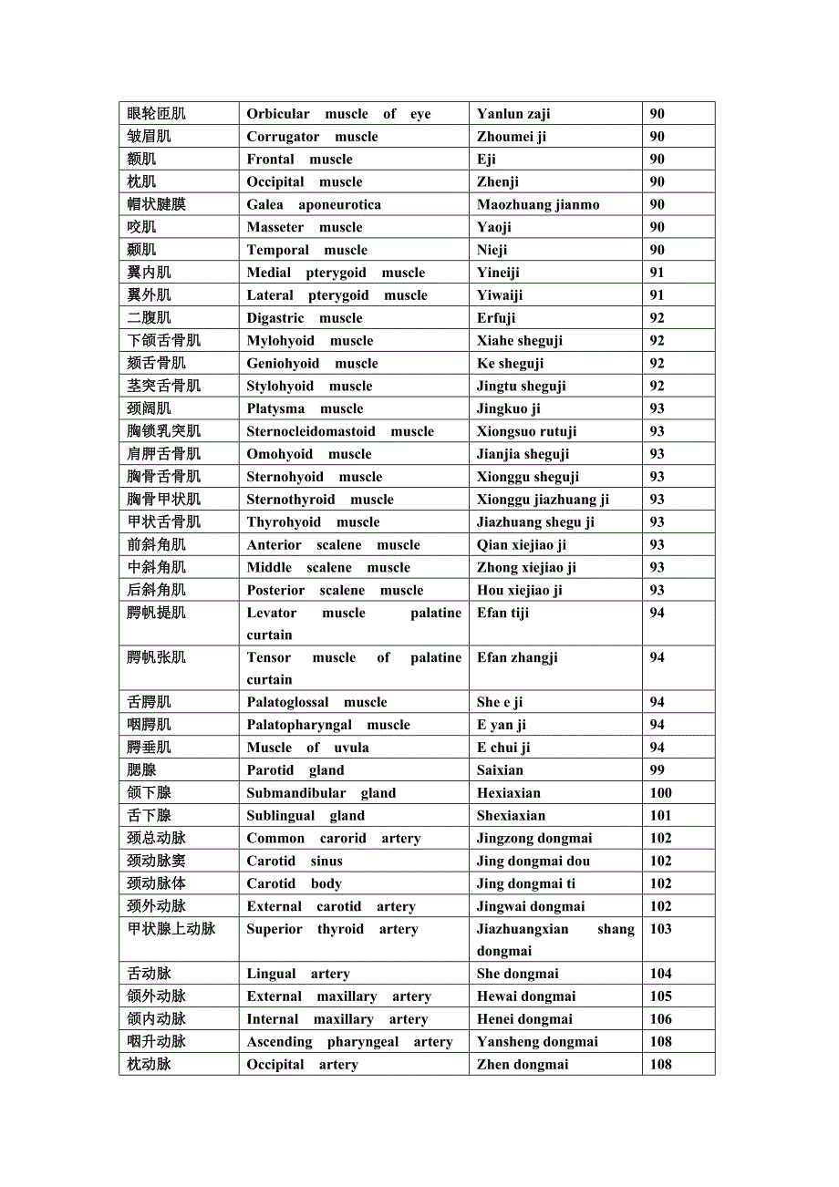 口腔解剖生理学词汇_第4页