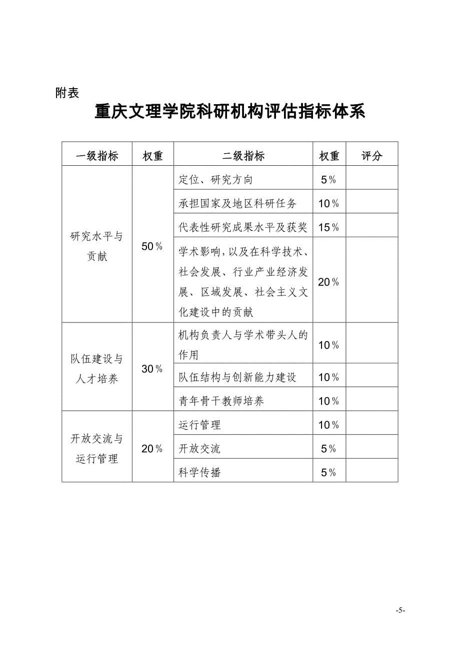 重庆文理学院科研机构管理办法_第5页