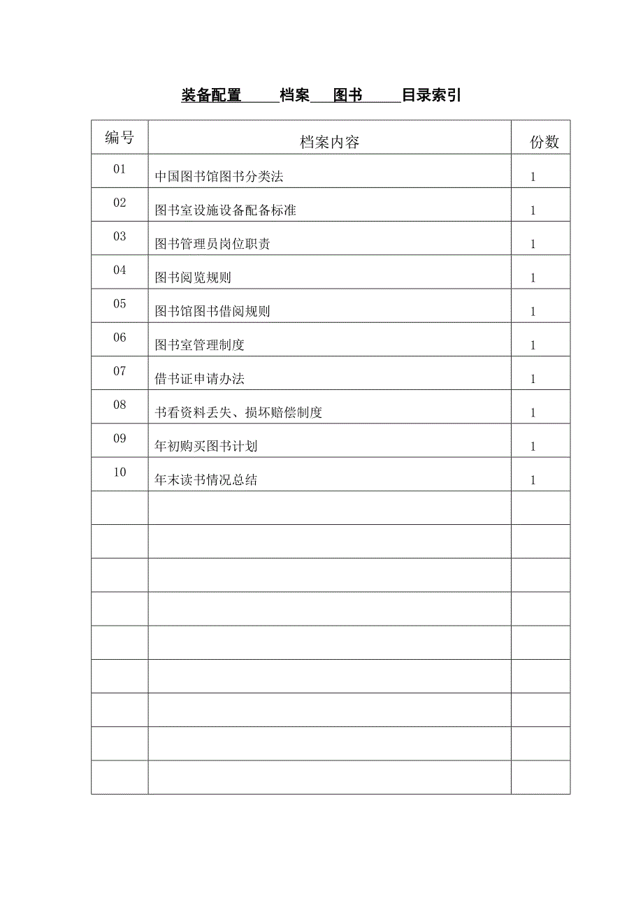 图书室装备配置_第1页