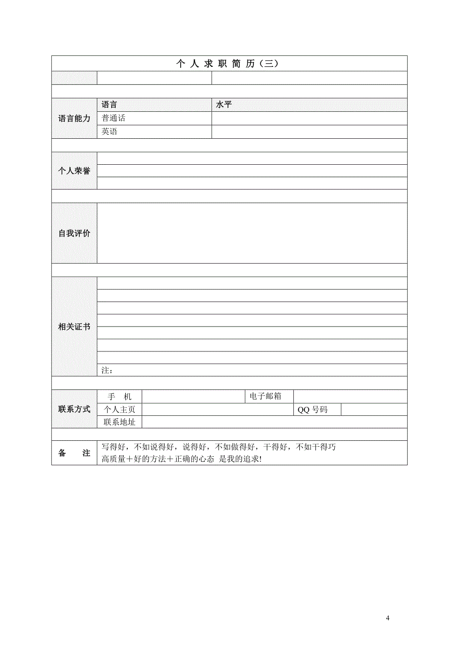 2012年优秀个人简历_第4页