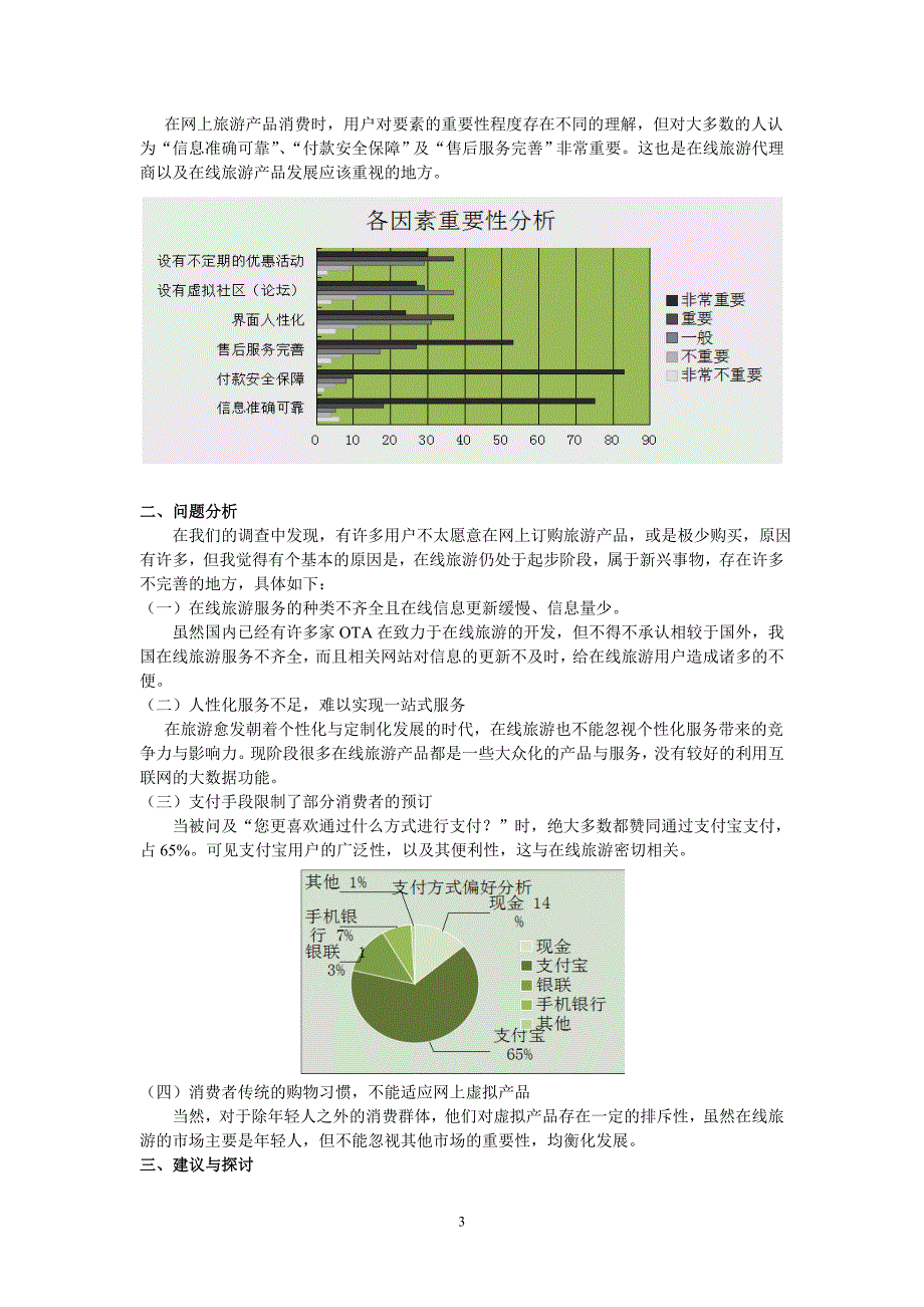 在线旅游用户消费行为调查问卷分析报告_第3页