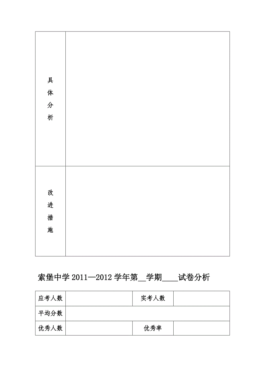 试卷剖析表格形式_第4页