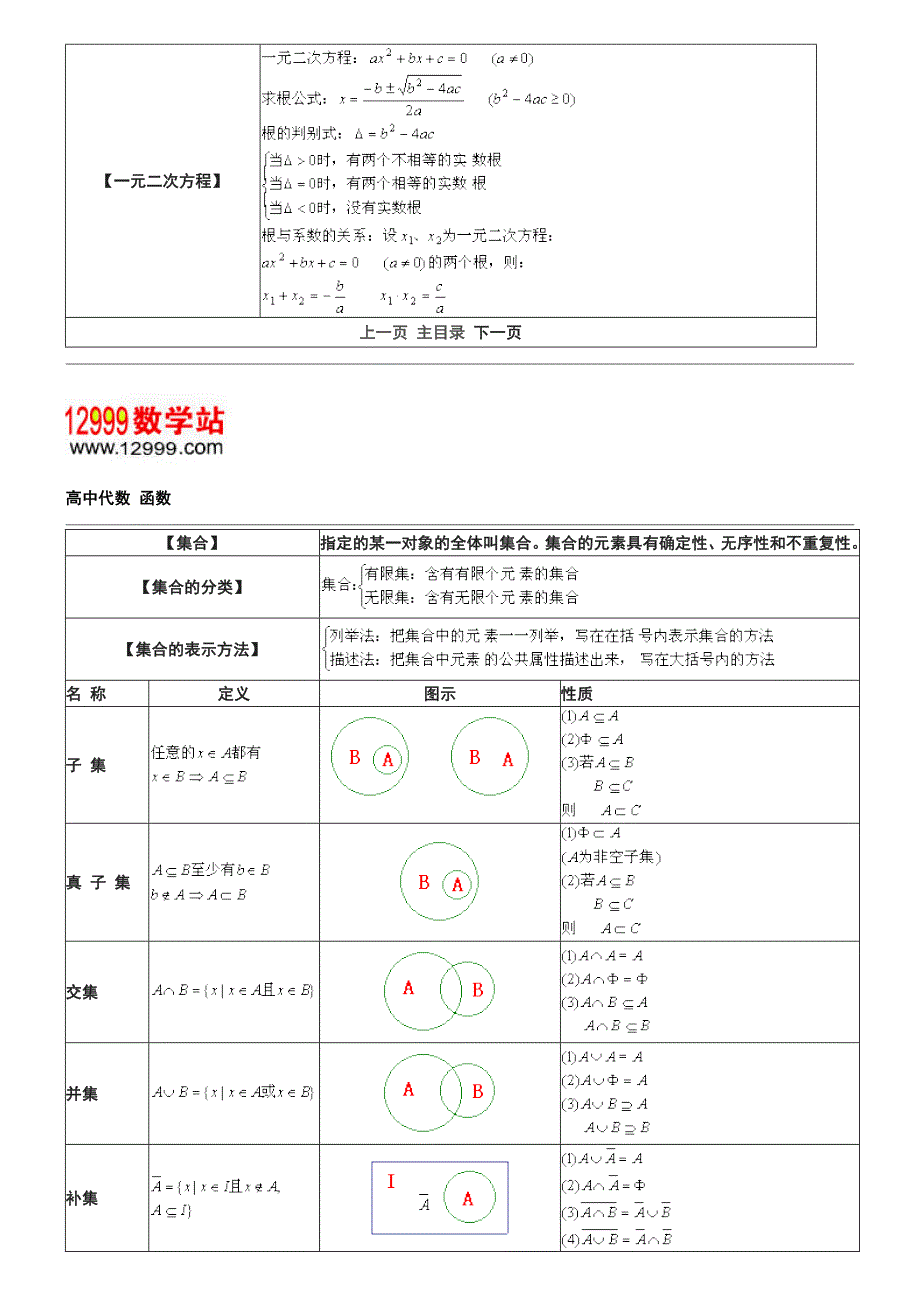 初中代数几何高中数学几何常用公式集合_第3页