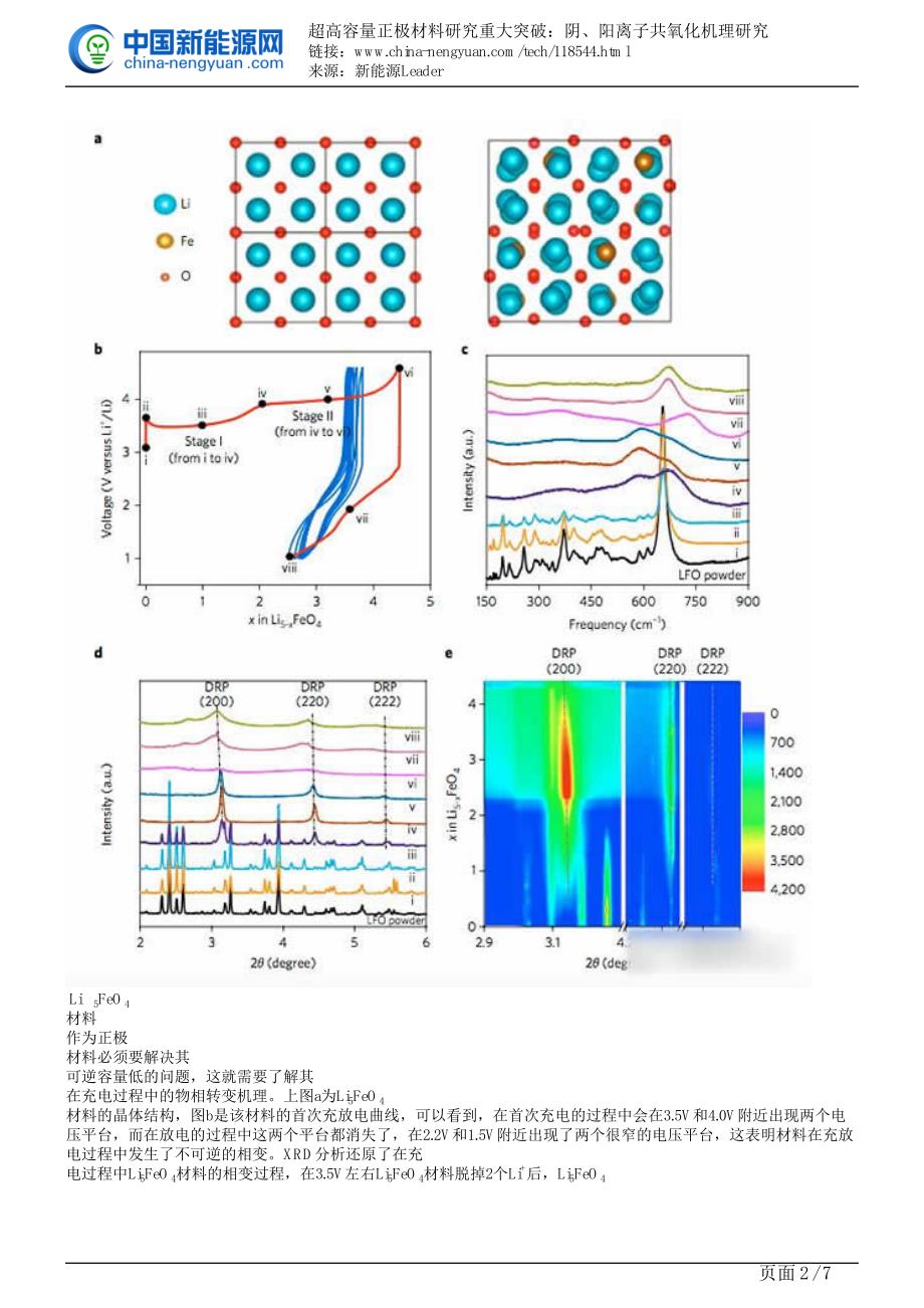 超高容量正极材料研究重大突破阴、阳离子共氧化机理研究_第2页