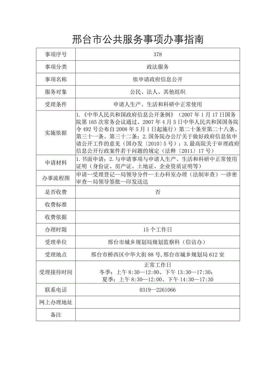 邢台市公共服务事项办事指南_第3页