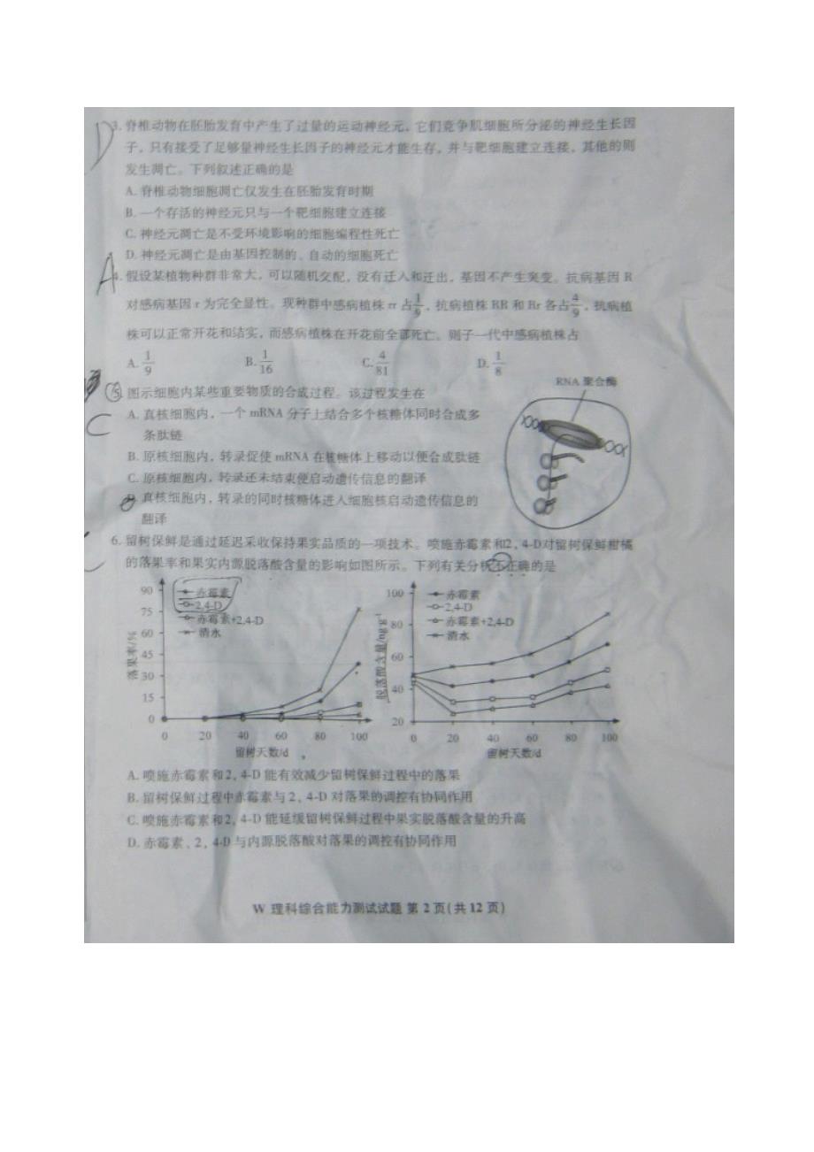 2012安徽卷 理综_第2页