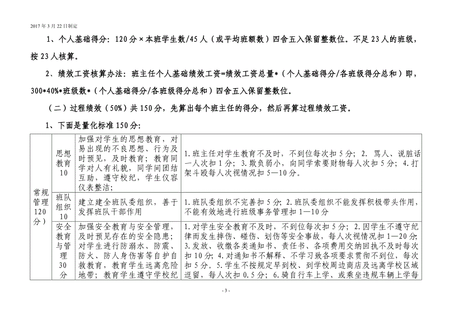 镇中心小学班主任绩效考核_第3页