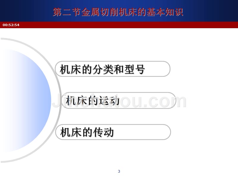 精密机械制造技术2.2金属切削机床的基本知识_第3页