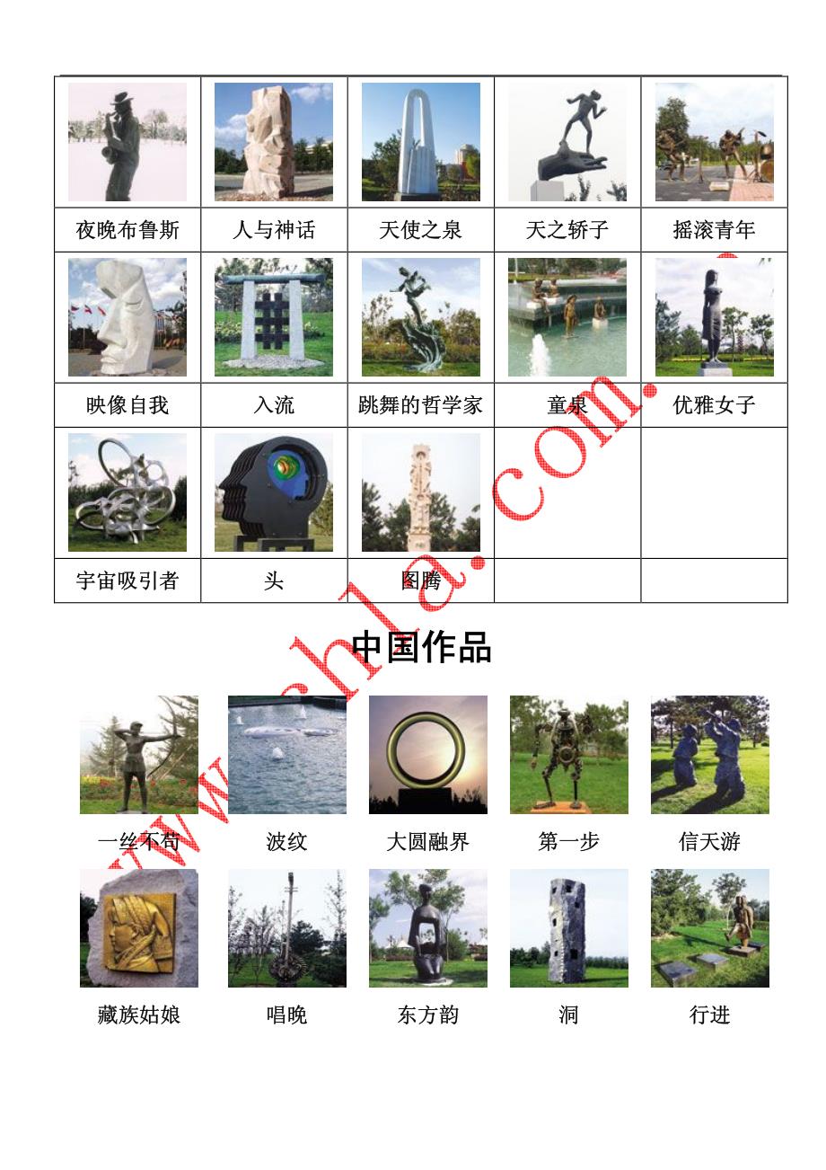 北京国际雕塑公园全部雕塑作品_第4页