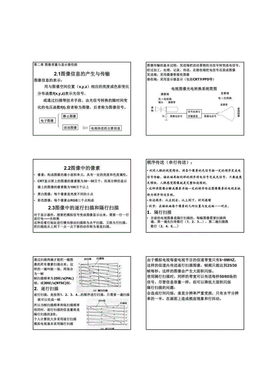 光电子显示技术 第二章_图像质量与显示器性能_第1页