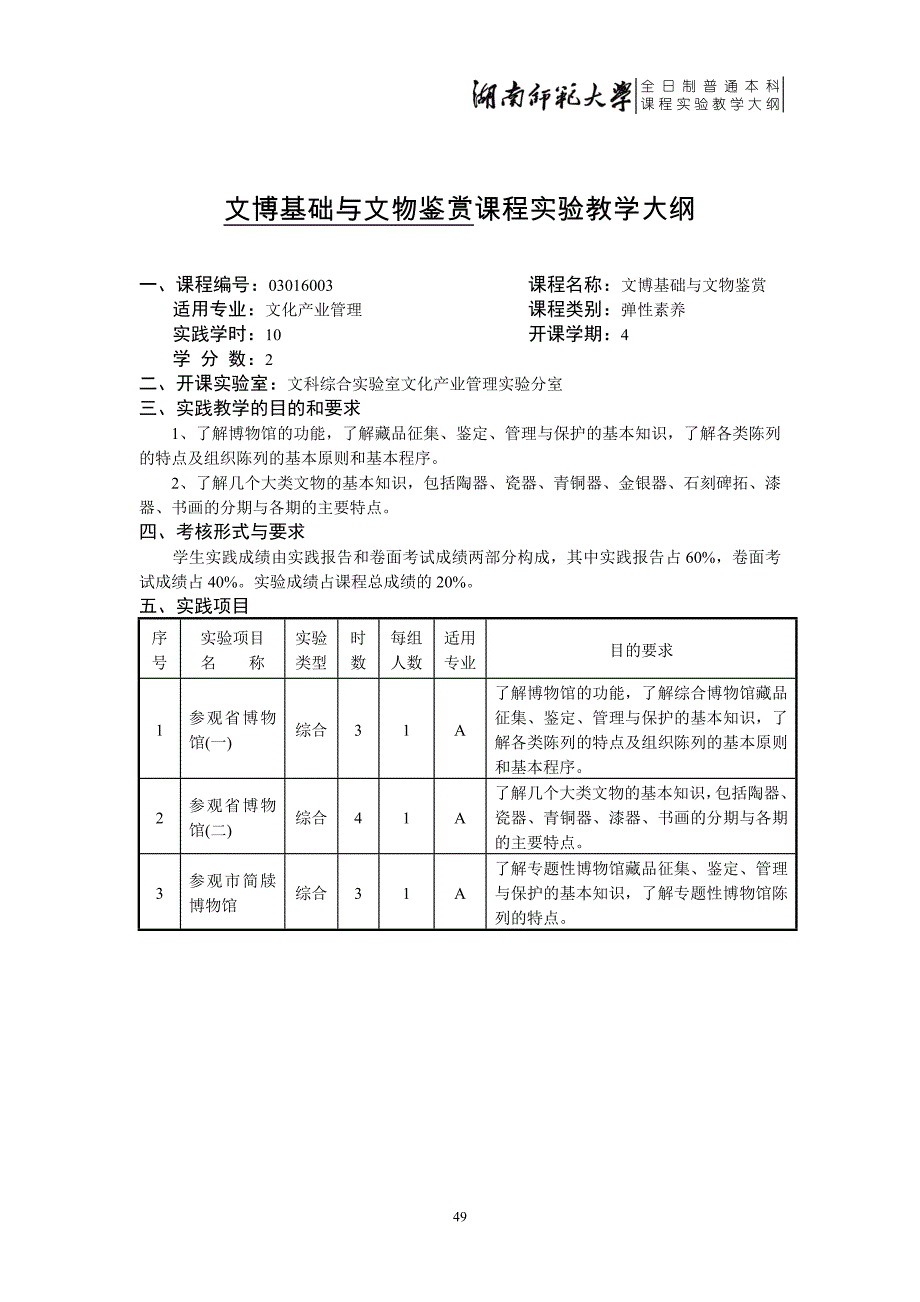 文化产业项目策划案例课程实验教学大纲_第4页