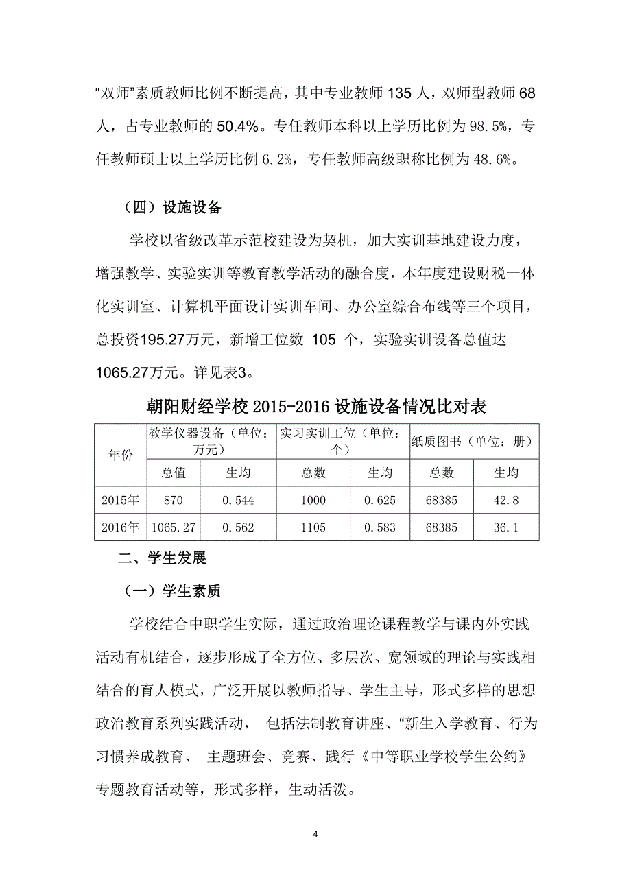 中等职业学校教育质量年度报告_第4页