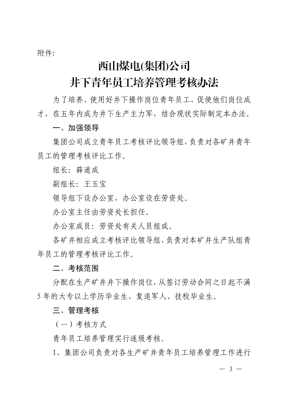 青年员工管理考核办法2012-107电平行[1]_第3页