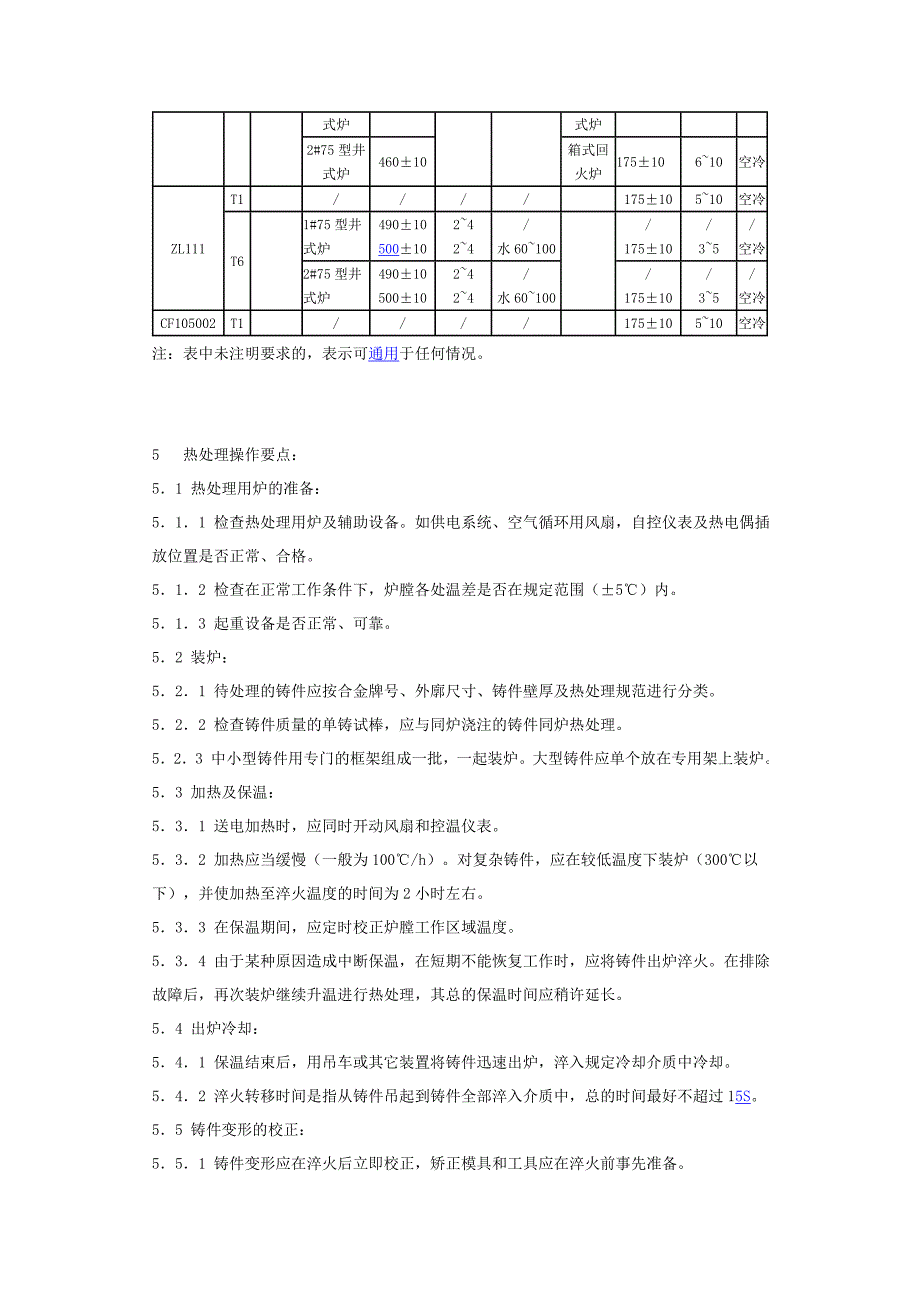 铝合金铸件热处理操作规程_第3页