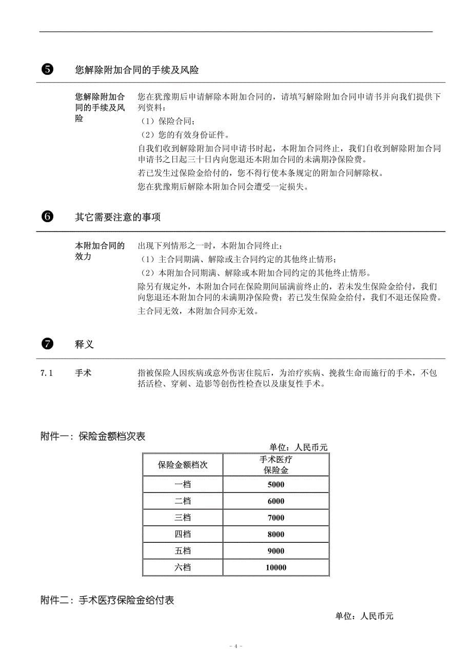 信泰附加世纪星辰手术医疗保险条款阅读指引_第5页