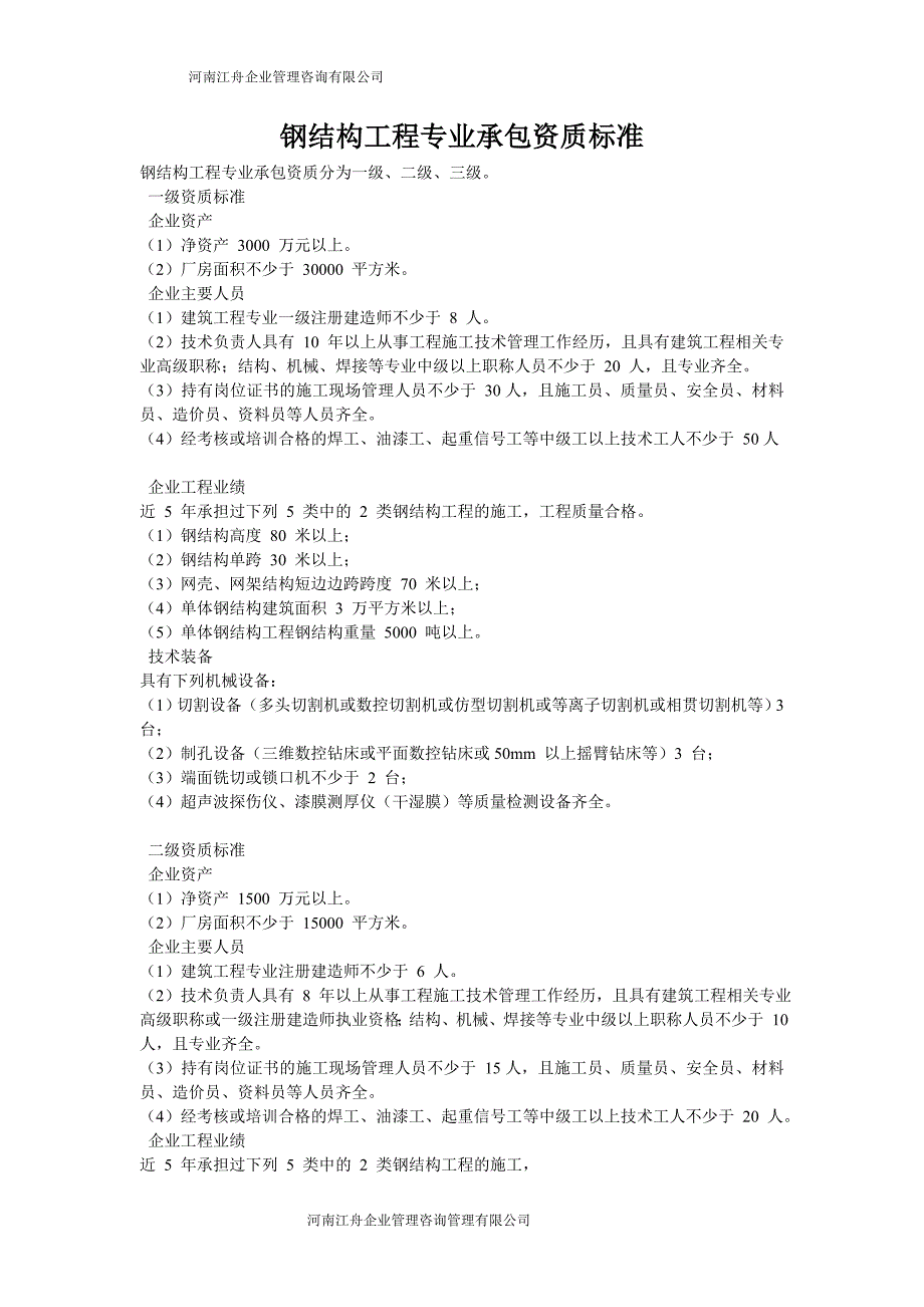 _工程科技_专业资料。河南江舟企业咨询有限公司咨询_第1页