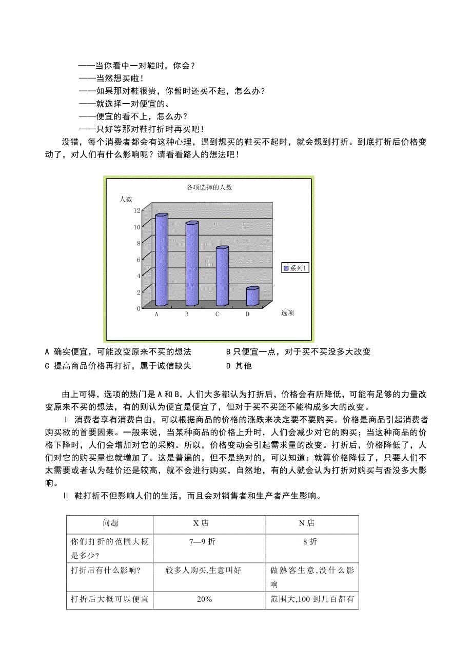 课题： 关于商品打折现象的调查研究_第5页