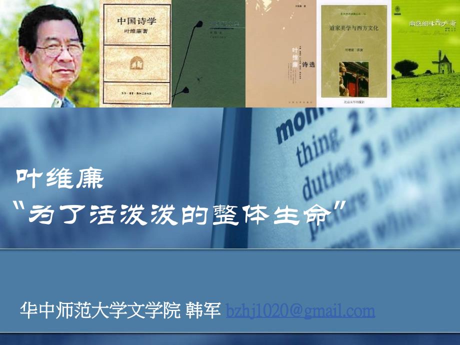 4，叶维廉  文学理论研究专题_第1页